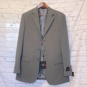 Lucci Collezione Gray Men's Suit Jacket Size 40L 34W Brand New W/Tags